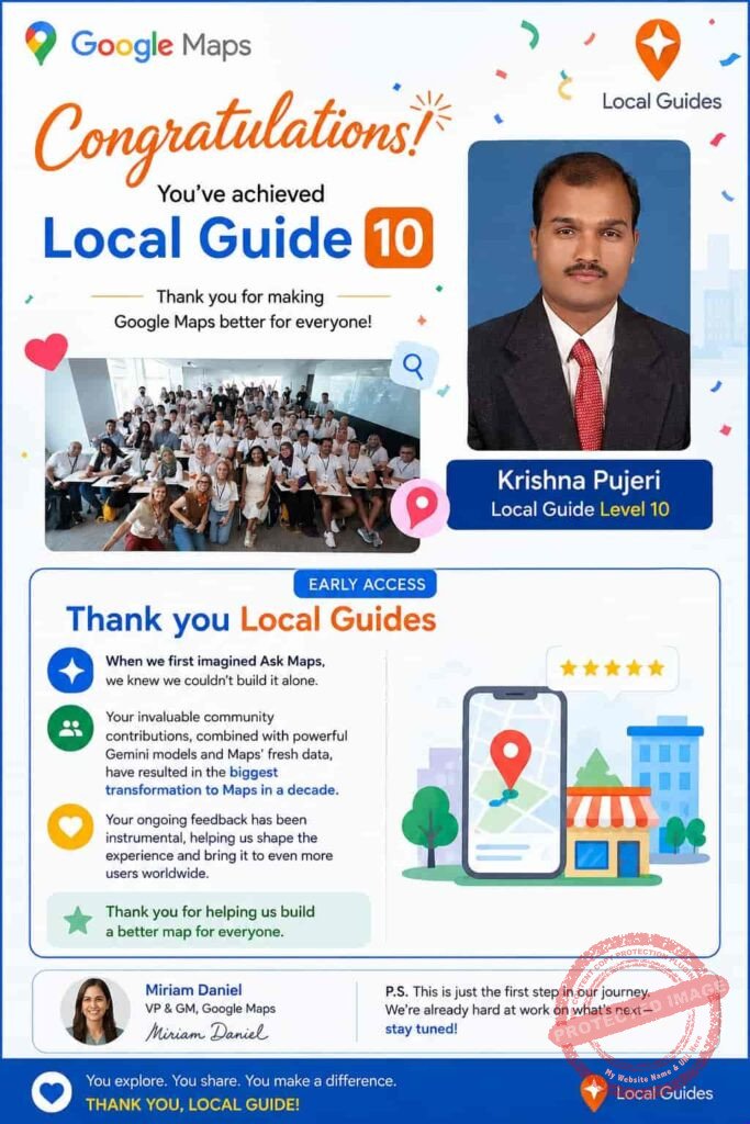 Google Local Guides Level 10 – Krishna SEO Expert in Bangalore